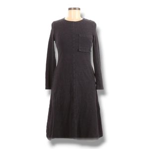 Roeyshouse A-Line Dress Size M Gray‎ Long Sleeve Modest Minimalist Lagenlook